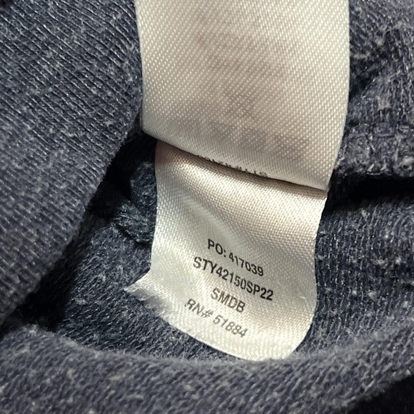 Patagonia Ahnya Pullover Womens XL Navy Blue Organic Cotton 1/4 Zip - Picture 5 of 9